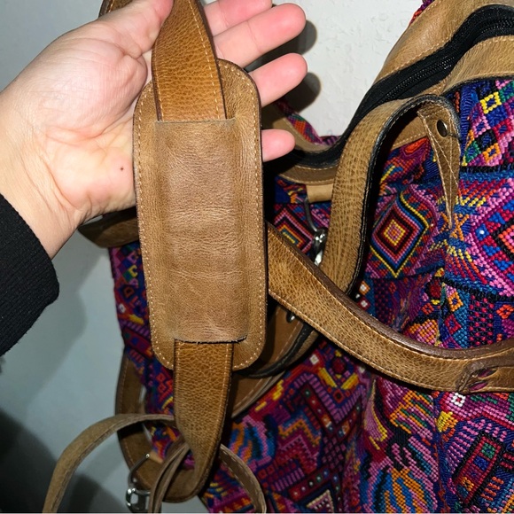 Mermaids and Dragons Hummingbirds Large Convertible Huipil Daybag Backpack - Picture 15 of 16